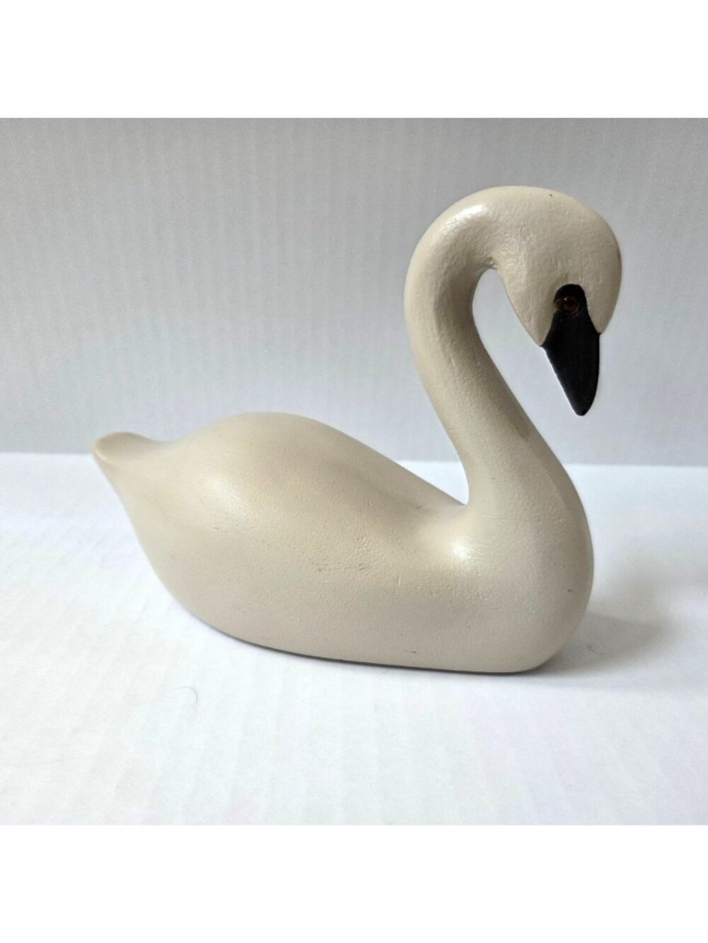 Handmade Swan Decoy Wooden Folk Art Sculpture Primitive Country Decor 7.5"X5.25" - Picture 9 of 12